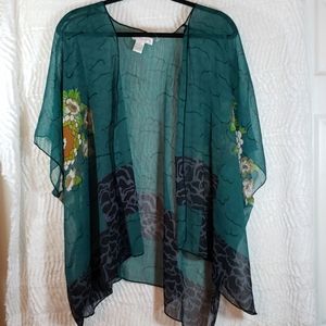 Sheer Kimono/jacket, size: M/L.